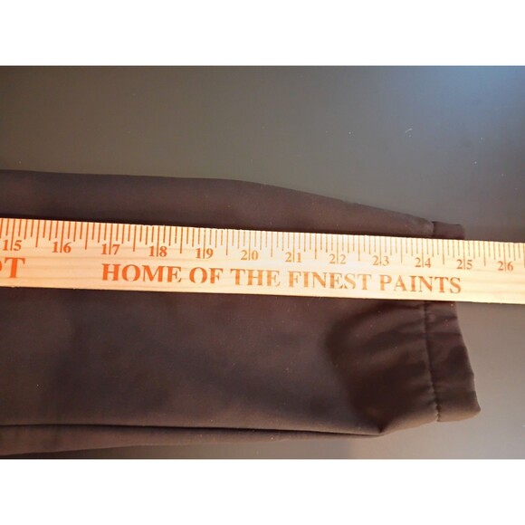 Black Car Coat Mid Length Size L Zip Snap Stand Up Mandarin Collar Lined Pockets - Picture 13 of 16